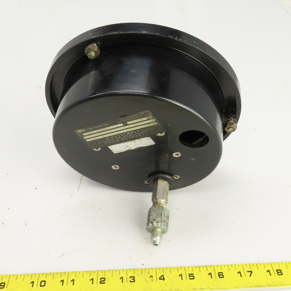 3D Instruments 25555-29B21 0-1000PSI Precision Direct Drive Gauge 5PSI Divisions