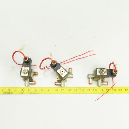 Lang Pneumatic Solenoid Operated 2 Port Brass Valve 120V Lot Of 3