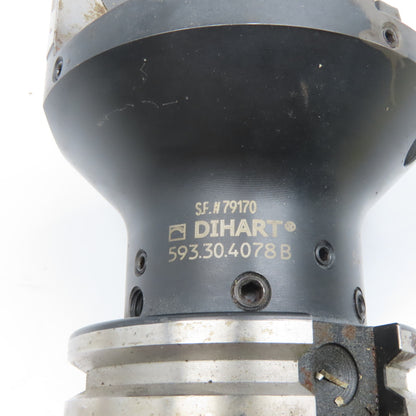 Dihart 593.30.4078B 2" Outside Tube Deburring Forming End Mill Piloted BT40