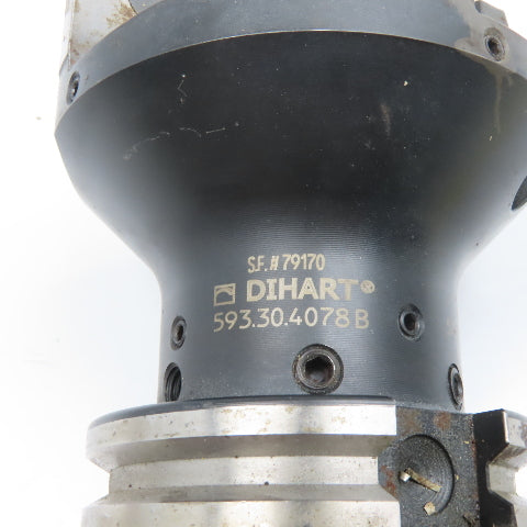 Dihart 593.30.4078B 2" Outside Tube Deburring Forming End Mill Piloted BT40