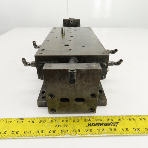 Hydraulic Cylinder Operated Linear Sliding Bed 10" Stroke 14"x7" Table