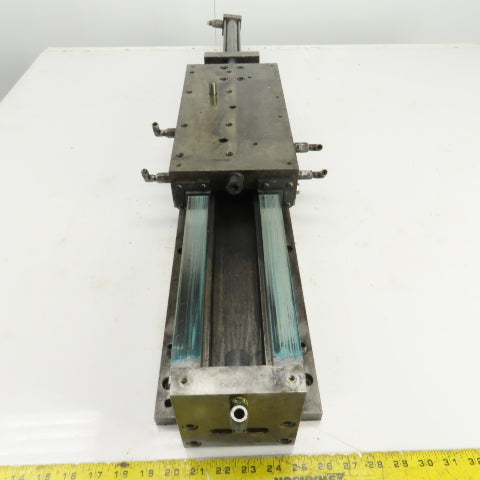 Hydraulic Cylinder Operated Linear Sliding Bed 10" Stroke 14"x7" Table