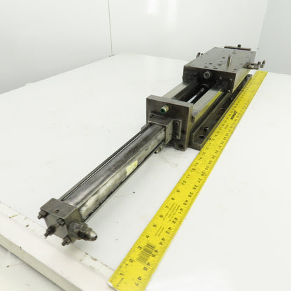 Hydraulic Cylinder Operated Linear Sliding Bed 10" Stroke 14"x7" Table