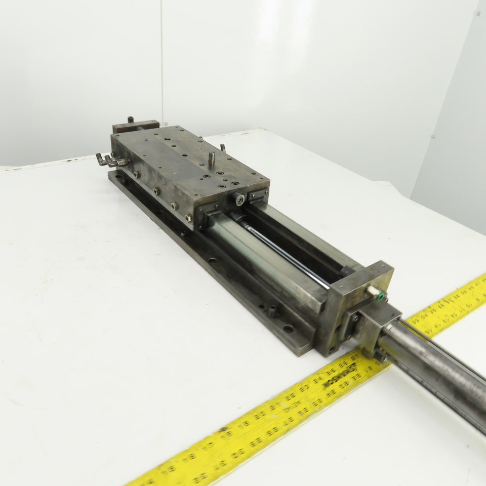 Hydraulic Cylinder Operated Linear Sliding Bed 10" Stroke 14"x7" Table