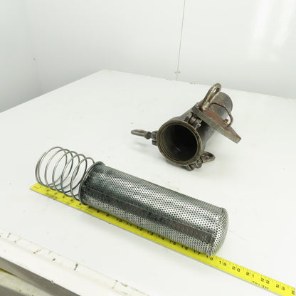12" x 4" Heavy Duty Steel Hydraulic Filter Housing W/Filter 1"NPT In/Out