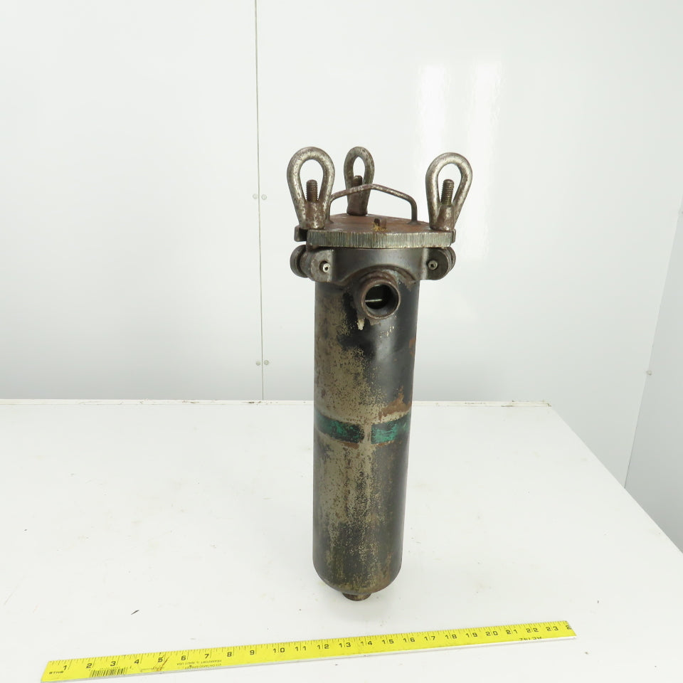12" x 4" Heavy Duty Steel Hydraulic Filter Housing W/Filter 1"NPT In/Out