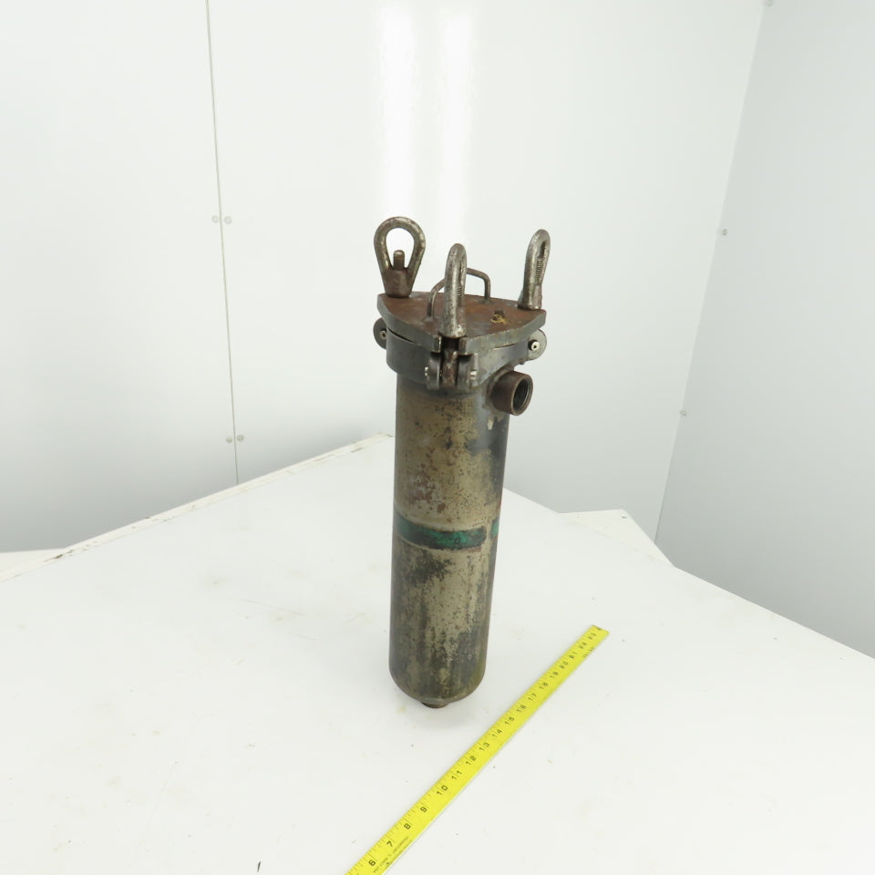 12" x 4" Heavy Duty Steel Hydraulic Filter Housing W/Filter 1"NPT In/Out