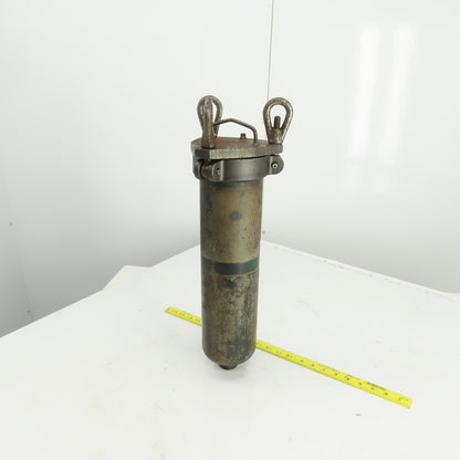 12" x 4" Heavy Duty Steel Hydraulic Filter Housing W/Filter 1"NPT In/Out