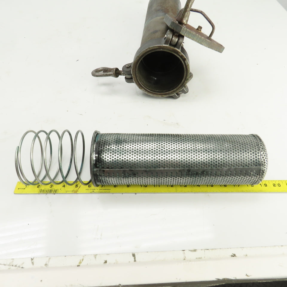 12" x 4" Heavy Duty Steel Hydraulic Filter Housing W/Filter 1"NPT In/Out