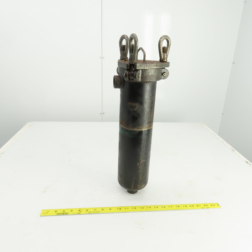 12" x 4" Heavy Duty Steel Hydraulic Filter Housing W/Filter 1"NPT In/Out