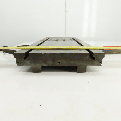 32-5/16" L x 12-3/16" W x 2-3/4" H Steel Jig Set Up Riser Plate W/(2) 1" T-Slots