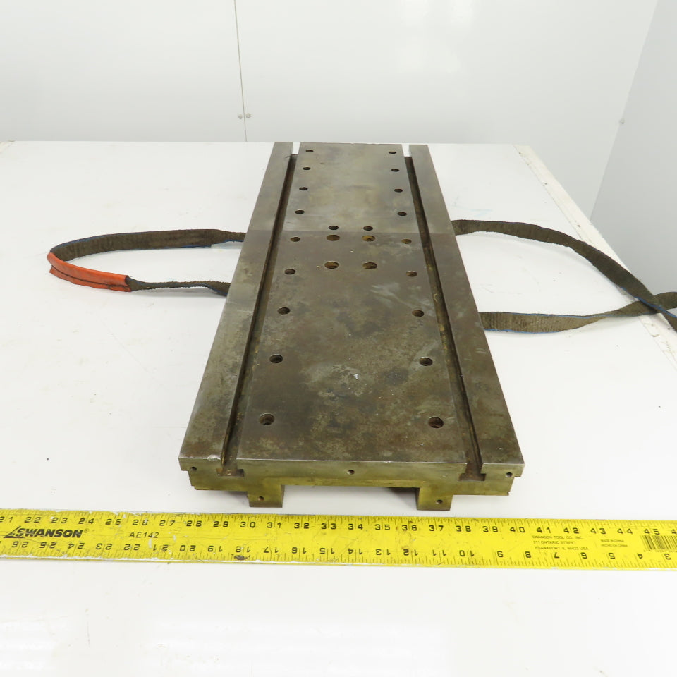32-5/16" L x 12-3/16" W x 2-3/4" H Steel Jig Set Up Riser Plate W/(2) 1" T-Slots