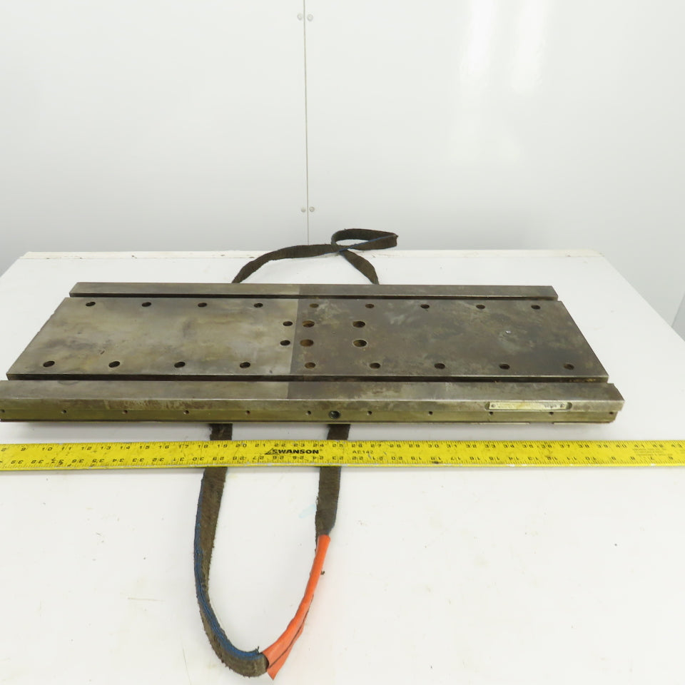 32-5/16" L x 12-3/16" W x 2-3/4" H Steel Jig Set Up Riser Plate W/(2) 1" T-Slots