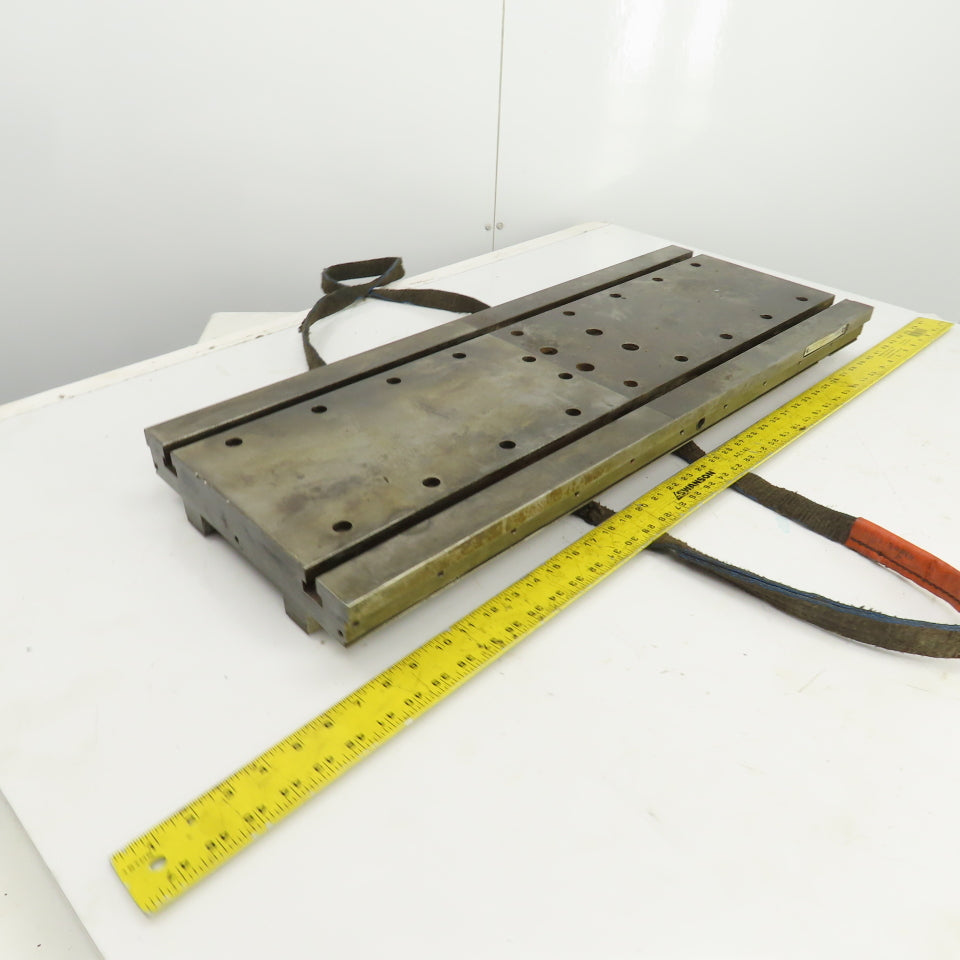 32-5/16" L x 12-3/16" W x 2-3/4" H Steel Jig Set Up Riser Plate W/(2) 1" T-Slots