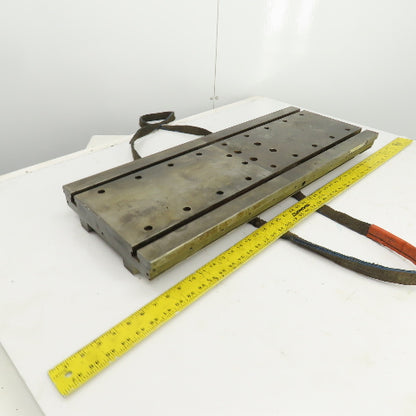 32-5/16" L x 12-3/16" W x 2-3/4" H Steel Jig Set Up Riser Plate W/(2) 1" T-Slots