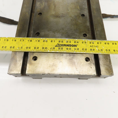 32-5/16" L x 12-3/16" W x 2-3/4" H Steel Jig Set Up Riser Plate W/(2) 1" T-Slots