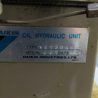 Daikin Y473048B-4 1.5Kw 16 Gallon Hydraulic Power Unit 200-220V W/V15A1RY-85