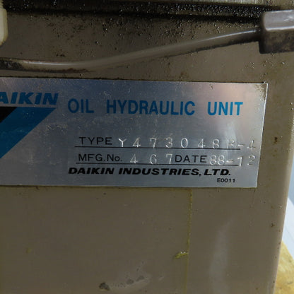 Daikin Y473048B-4 1.5Kw 16 Gallon Hydraulic Power Unit 200-220V W/V15A1RY-85