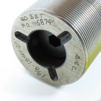 Size Control Co 1-5/8"-18 NEF-2A Thread Plug Gage Go PD 1.5874 No Go PD 1.5824