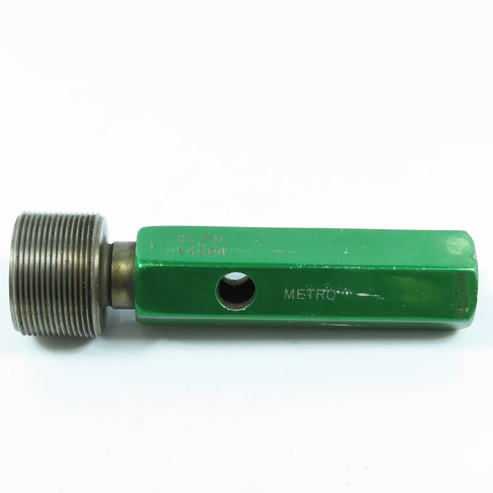 Metro 1-1/2"-16 N Thread Plug Gage Go PD 1.4594