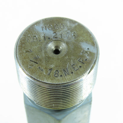 Sheffield 1-1/4"-18 NEF-3 Thread Plug Gage No Go PD 1.2176