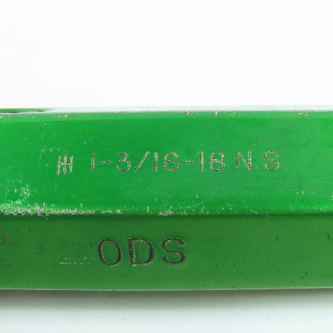 Metro 1-3/16"-18 NS Thread Plug Gage Go PD 1.1514