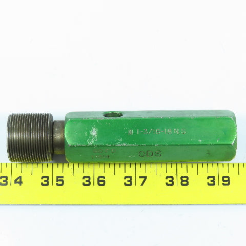 Metro 1-3/16"-18 NS Thread Plug Gage Go PD 1.1514