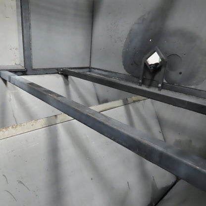 98" x 66" Powder Coat Spray Paint Booth Hot Air Updraft Downdraft Dust Suction