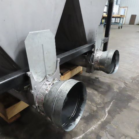98" x 66" Powder Coat Spray Paint Booth Hot Air Updraft Downdraft Dust Suction