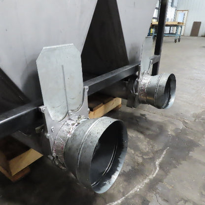 98" x 66" Powder Coat Spray Paint Booth Hot Air Updraft Downdraft Dust Suction