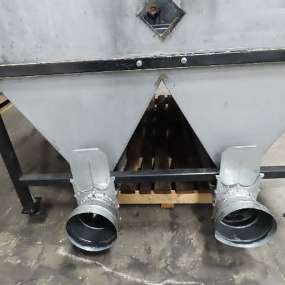 98" x 66" Powder Coat Spray Paint Booth Hot Air Updraft Downdraft Dust Suction