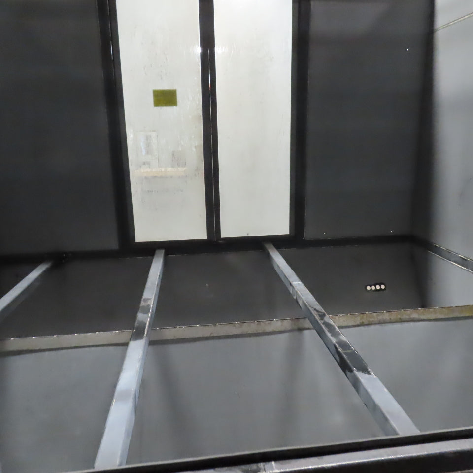 98" x 66" Powder Coat Spray Paint Booth Hot Air Updraft Downdraft Dust Suction