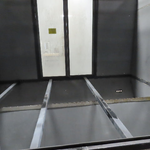 98" x 66" Powder Coat Spray Paint Booth Hot Air Updraft Downdraft Dust Suction