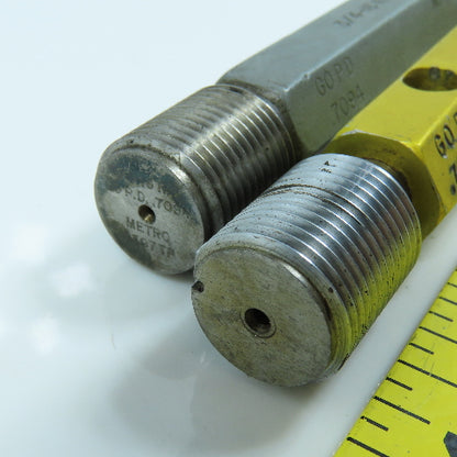 3/4"-16 NF 2 & 3/4"-16 NF 3 Thread Plug Gage Go .7094 No Go .7139