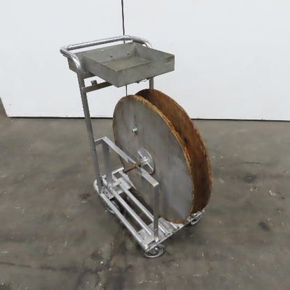 Manual Hose Cord Wire Material Reel On Aluminum Cart 15" Spool