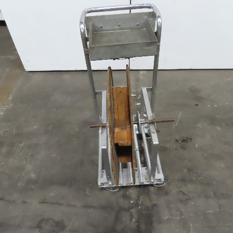 Manual Hose Cord Wire Material Reel On Aluminum Cart 15" Spool