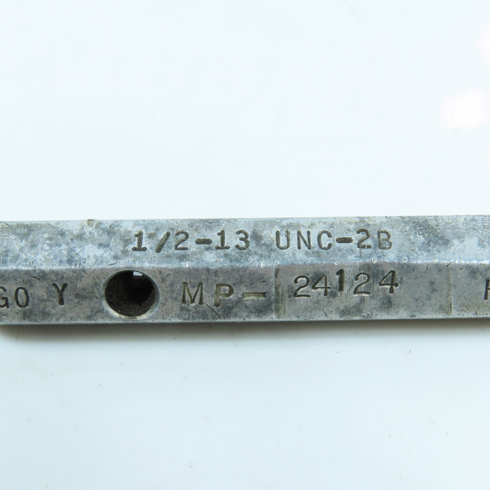1/2"-13 UNC-2B Extra Long Thread Plug Gage Go PD .4500 No Go PD .4565