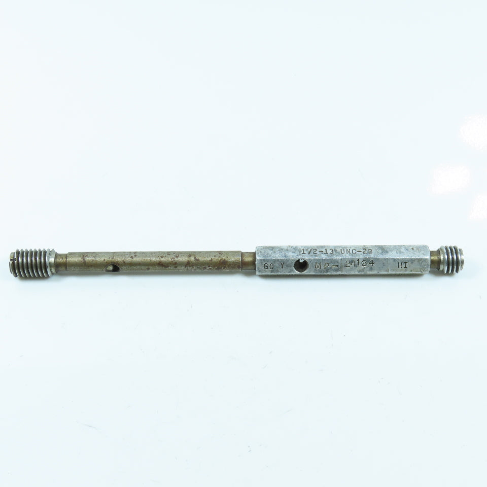 1/2"-13 UNC-2B Extra Long Thread Plug Gage Go PD .4500 No Go PD .4565