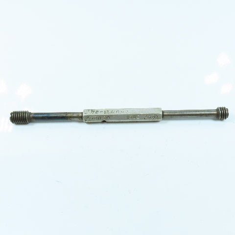 Metro 1/2"-13 NC-3 Extra Long Thread Plug Gage Go PD .4500 No Go PD .4537