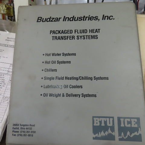 Budzar AP-28S-SP BTU ICE Self Contained 30 Ton Air Cooled Chiller 3Ph R-422-B