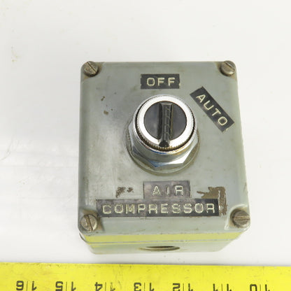 Square D KY-1 Class 9001 Control Station 120-600V 2 Position Selector Switch