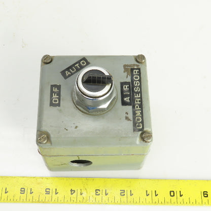 Square D KY-1 Class 9001 Control Station 120-600V 2 Position Selector Switch