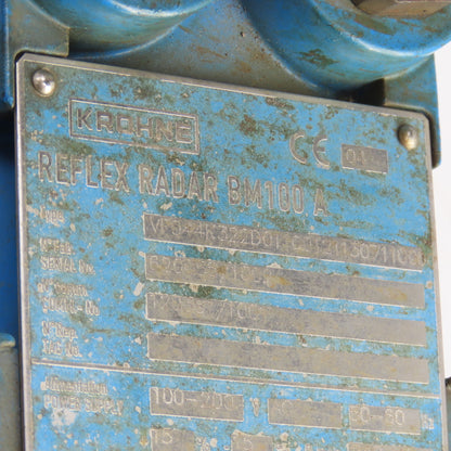 Krohne BM100 A Reflex Radar 100-240VAC 20BAR W/316L & Approx 45' Cable