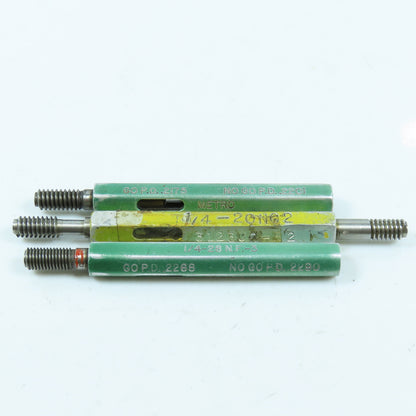 Misc. 1/4"-28 & 1/4"-20 Thread Plug Gage Lot of 3