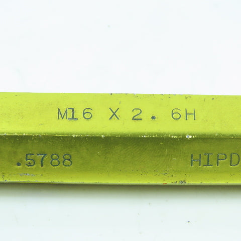 Hemco M16 x 2.0 6H Double End Thread Plug Gage Go PD .5788 No Go .5871