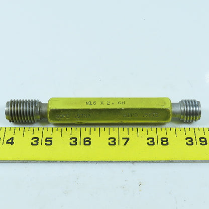 Hemco M16 x 2.0 6H Double End Thread Plug Gage Go PD .5788 No Go .5871