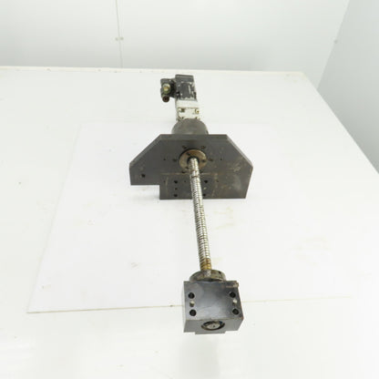 Servo Driven Ball Screw W/Nut Assembly 11" Travel 28" OAL