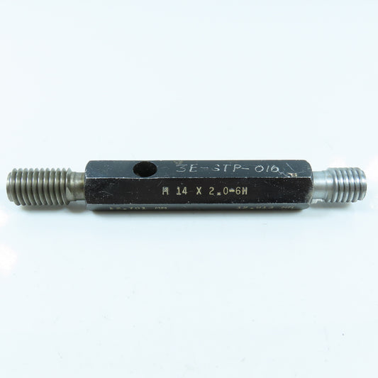Dundick M14 x 2.0 6H Double End Thread Plug Gage Go PD 12.701 No Go 12.913