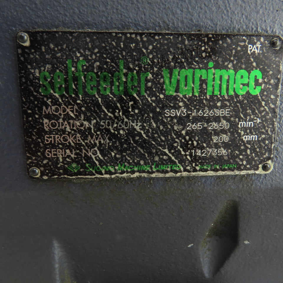 Sugno SSV3-1626SBE Varimec Drilling Head AC Servo Motor 2650RPM Parts/Repair