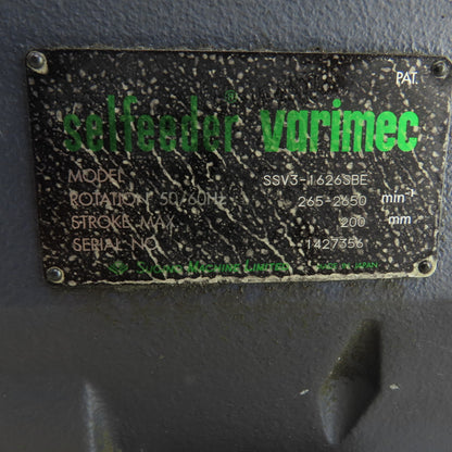 Sugno SSV3-1626SBE Varimec Drilling Head AC Servo Motor 2650RPM Parts/Repair
